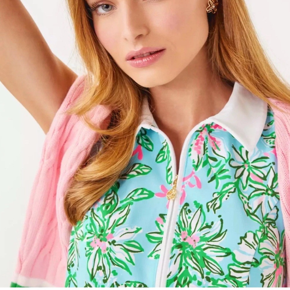 NWOT Lilly Pulitzer UPF 50+ Luxletic Kathy Scallop Dress Multicolor 0 💗RARE!!💗 - Picture 3 of 11